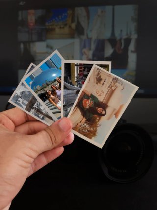 Fotos tipo Polaroid sticker