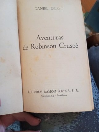 Libro Aventuras de Robinson Crusoe