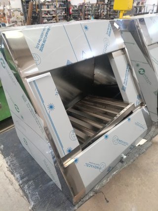 CAMPANA ACERO INDUSTRIAL DE 80 Y 90 CM MIRA MI PER