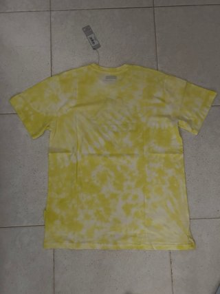 T-shirt Kappa Tie Dye Gialla Taglia L