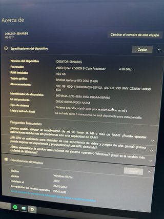 Torre PC Gaming Negra con LED