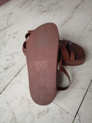Sandalias Zara Marrones Talla 38