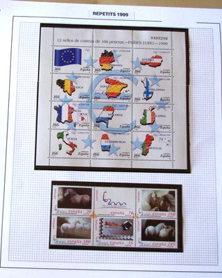 Lote Sellos Correos España 1999 Europa