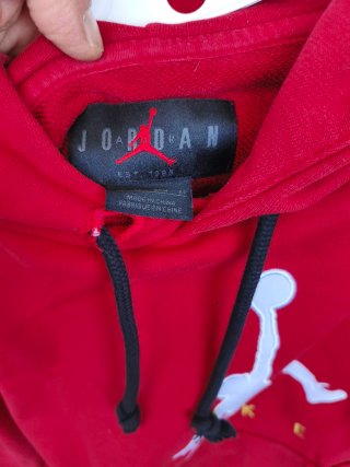 Sudadera Jordan Niño Talla XS Roja