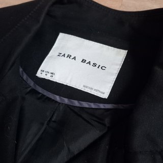 Gabardina Zara Negra 3/4