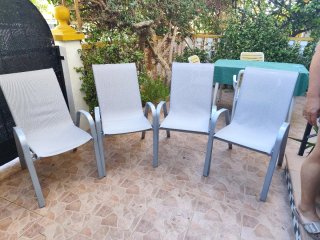 Sillón de terraza apilable