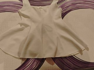 Top péplum Zara blanco