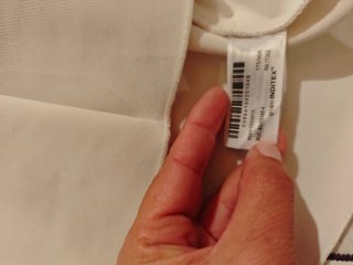 Top péplum Zara blanco