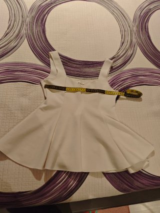 Top péplum Zara blanco