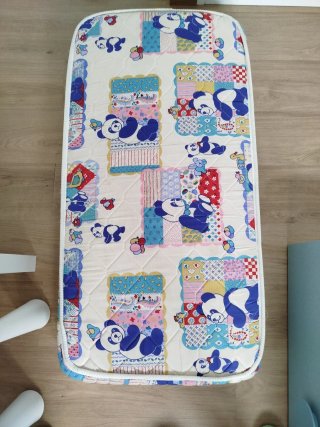 Colchón cuna estampado pandas