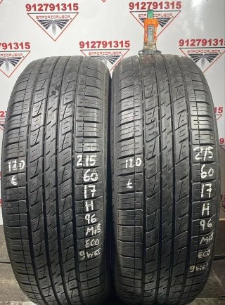 *215 60 17 H KUMHO RUEDA USADA M+S TARA GRIETAS