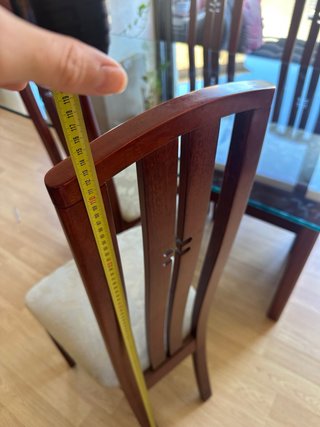 6 Sillas Comedor Vintage Madera Cerezo 90s