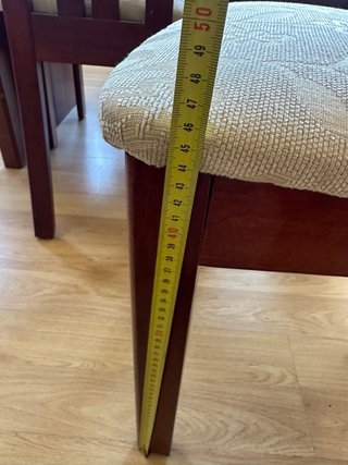 6 Sillas Comedor Vintage Madera Cerezo 90s