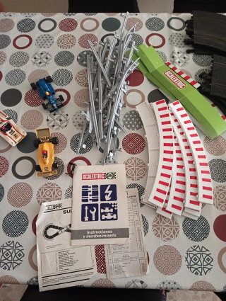 Scalextric Exin SRS + 4 coches