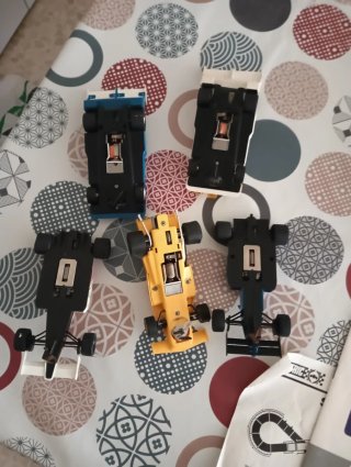 Scalextric Exin SRS + 4 coches