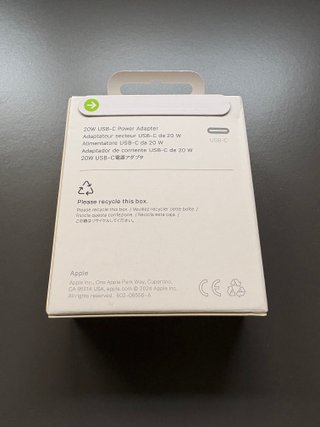 Cargador Apple 20W USB-C + Cable USB-C