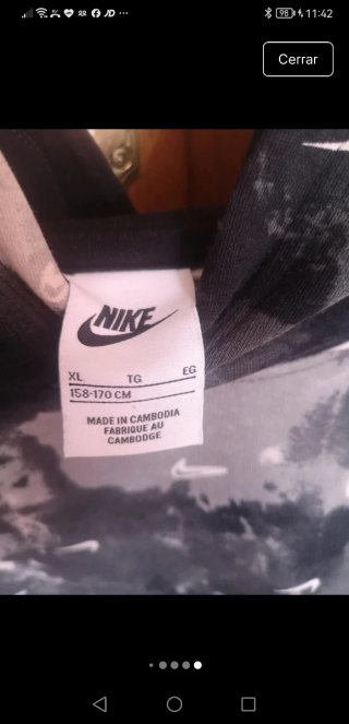 Sudadera Nike Talla 158-170