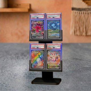 Estante Exhibidor 4 Cartas Pokémon PSA