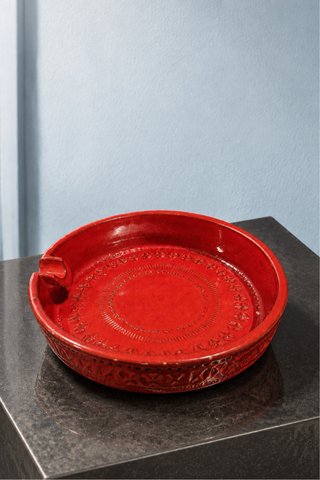 Posacenere vintage Bitossi Rimini Ceramica Rosso