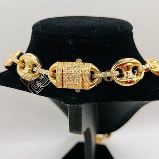 CADENA CALABROTE CIRCONITAS ORO18K