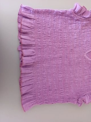 Blusa rosa sin mangas