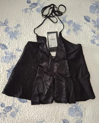 Blusa Pull&Bear Negra Talla XS