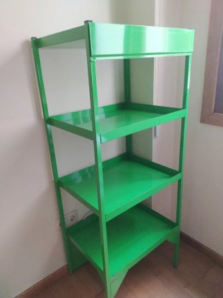 Estantería metálica verde 4 baldas