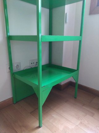 Estantería metálica verde 4 baldas