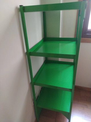 Estantería metálica verde 4 baldas