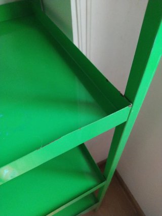 Estantería metálica verde 4 baldas
