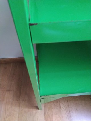 Estantería metálica verde 4 baldas