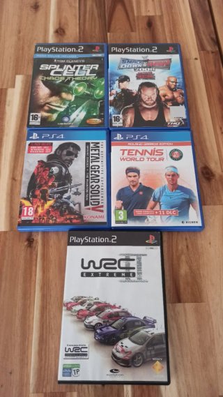 5 Cajas Vacías PS2 y PS4