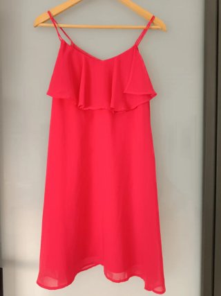 Vestido fiesta coral talla S