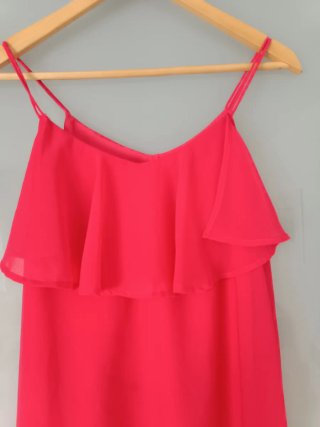 Vestido fiesta coral talla S