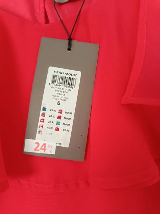 Vestido fiesta coral talla S