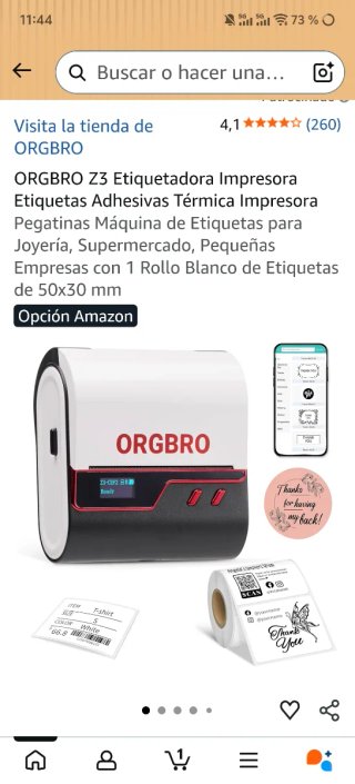 ORGBRO Z3 Etiquetadora Térmica