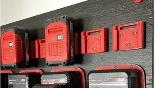 EINHELL 18V --5 Soportes para baterías y 5 herrami
