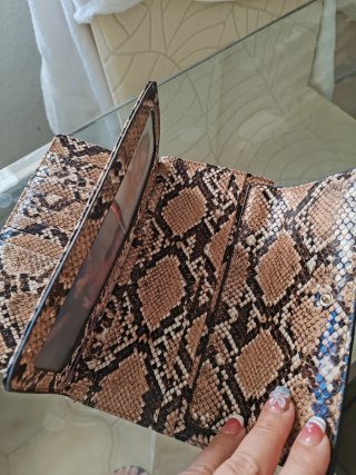 Cartera monedero estampado serpiente