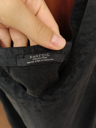 Vestido tirantes gris oscuro Parfois