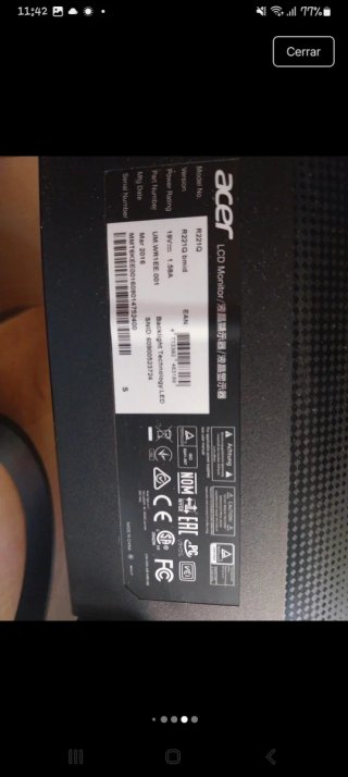 Monitor Acer R221Q
