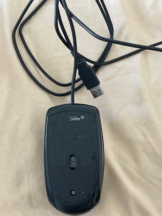 Ratón HP Negro con Cable