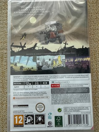 Valiant Hearts Nintendo Switch Precintado