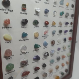 Quadro Collezione Minerali 80 Pietre Naturali