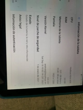 Tablet Huawei con sujeccion Azul 32gb