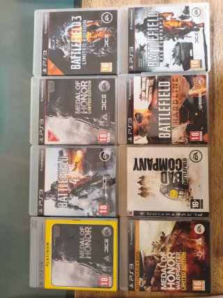 Lote 7 Videojogos PS3 Battlefield e Medal of Honor