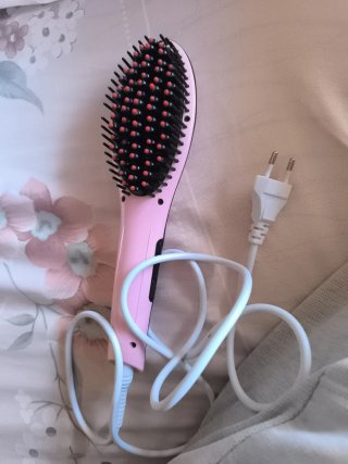 Cepillo Plancha Rápido Eléctrico Rosa