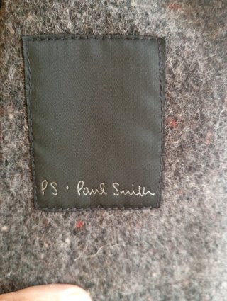 Abrigo Paul Smith lana con capucha gris talla M