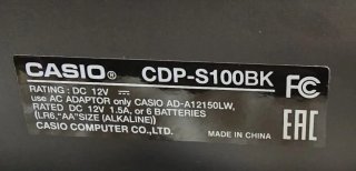 Pianoforte Digitale Casio CDP-S100BK 88 tasti