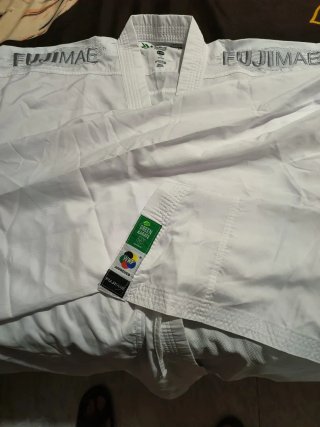 Kimono Fujimae Training Bordado Gris Talla 190