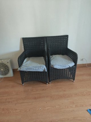 Dos sillones de terraza